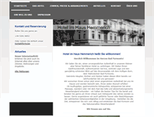 Tablet Screenshot of hotel-hemmerich.com